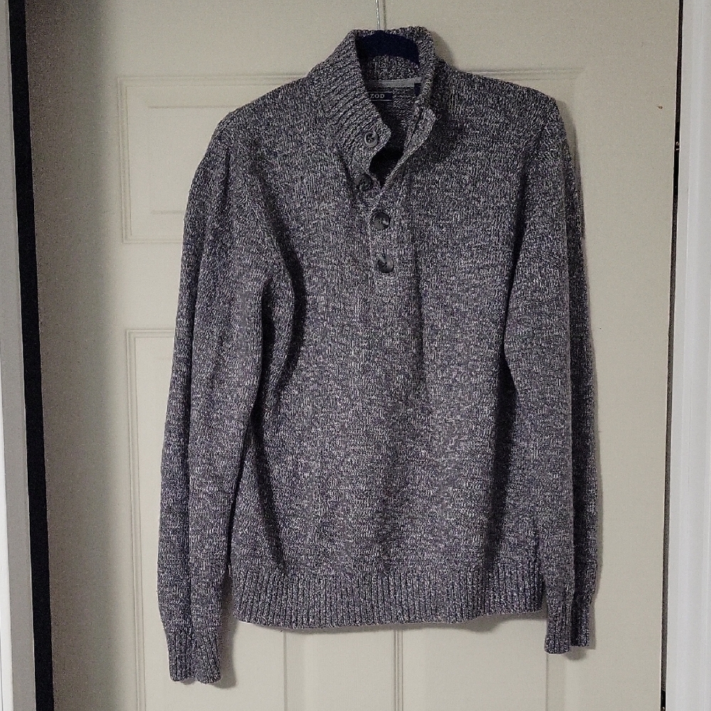 Izod Men's Charcoal Turtleneck Sweater